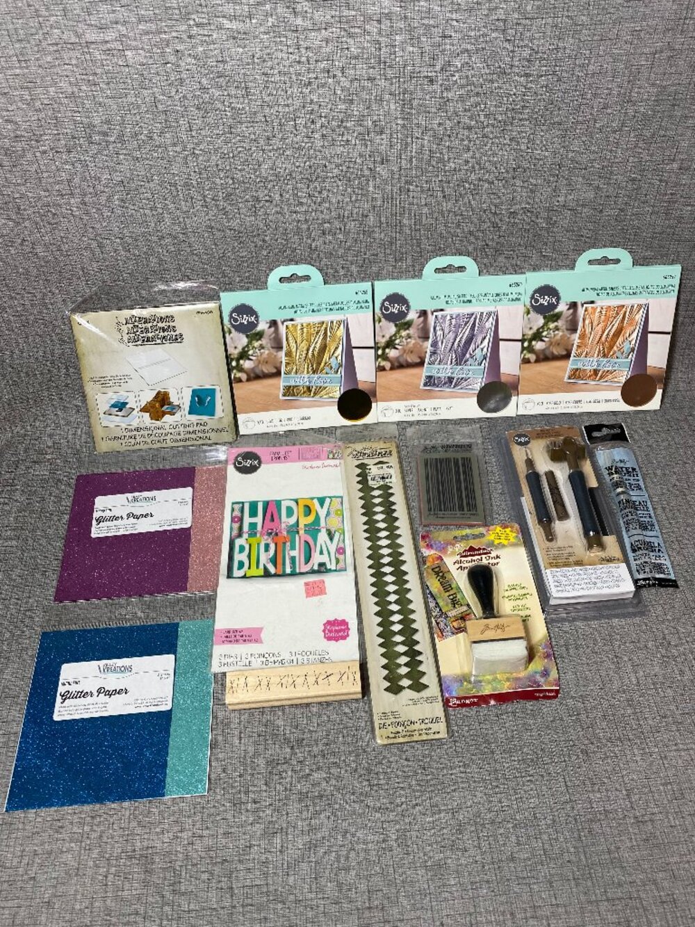 NEW Ranger Tim Holtz Sizzix Mixed 13pc Lot New Old Stock